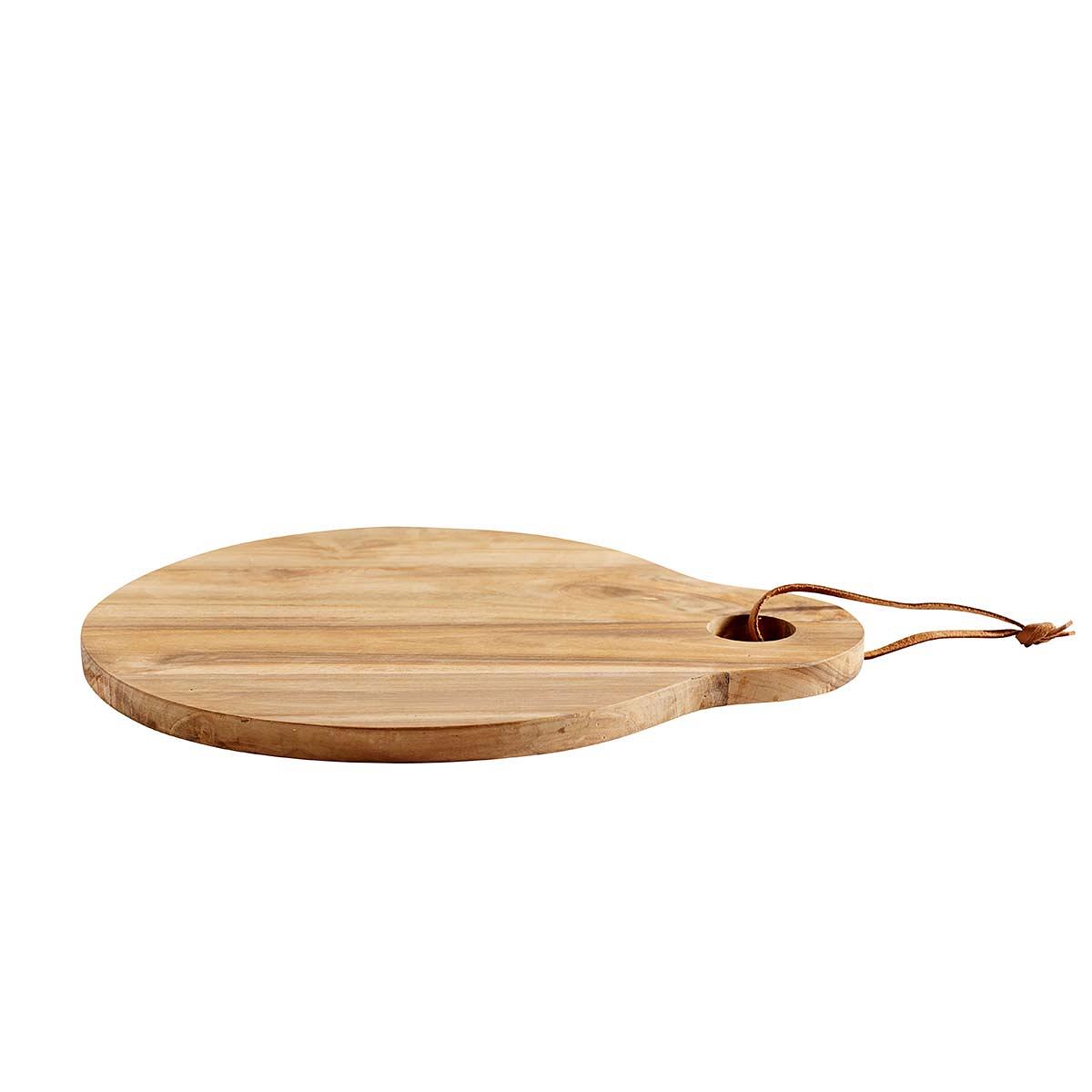 Skærebræt Round Base - Natur