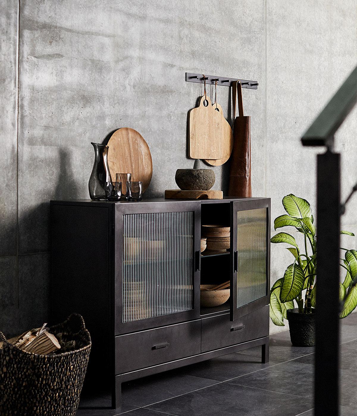 Skærebræt Round Base - Natur