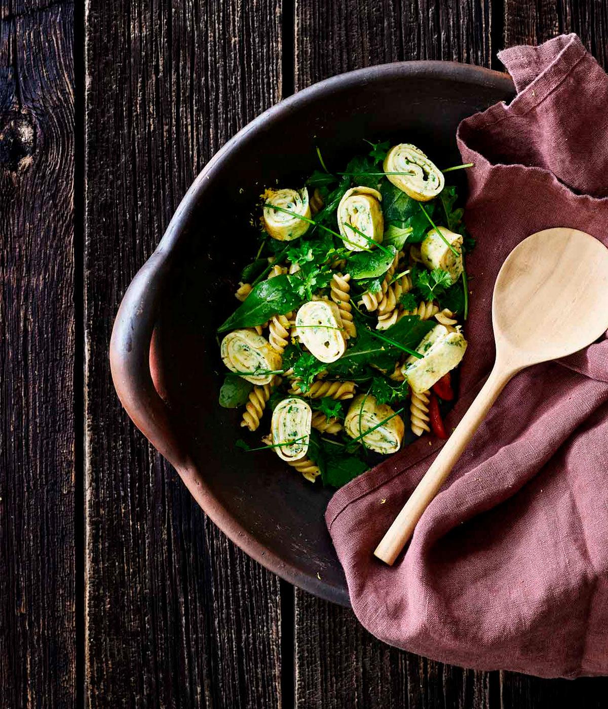 Skål m. håndtag Hazel L - Brun/Sort