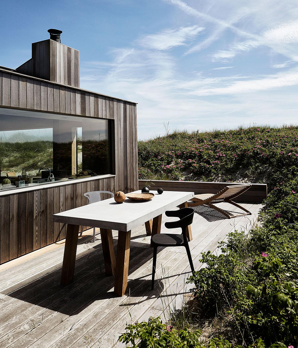 Spisebordsstol Luna Stripe - Sort