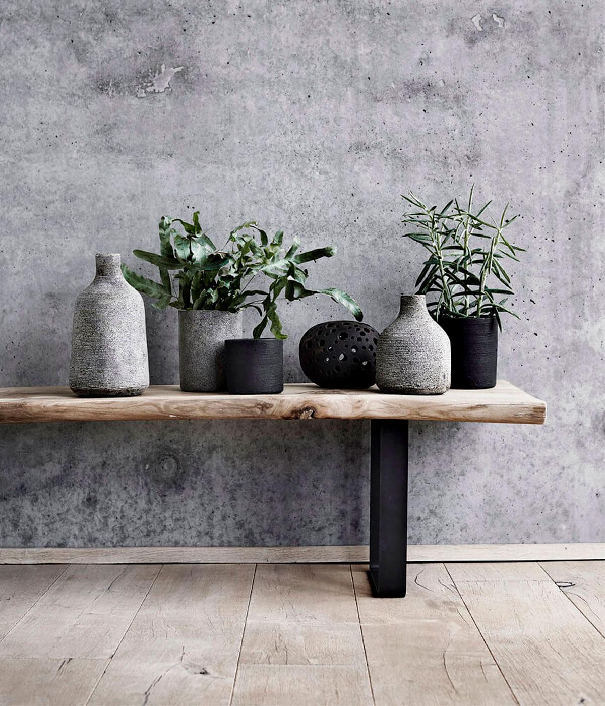 Vase Stain Small - Grå/Brun