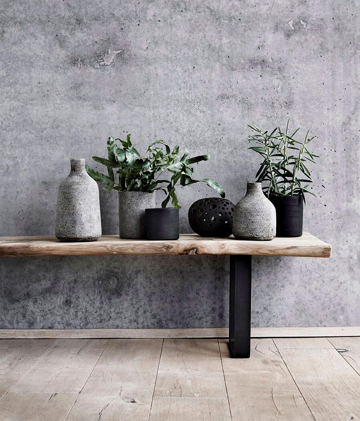 Vase Stain Large - Grå/Brun