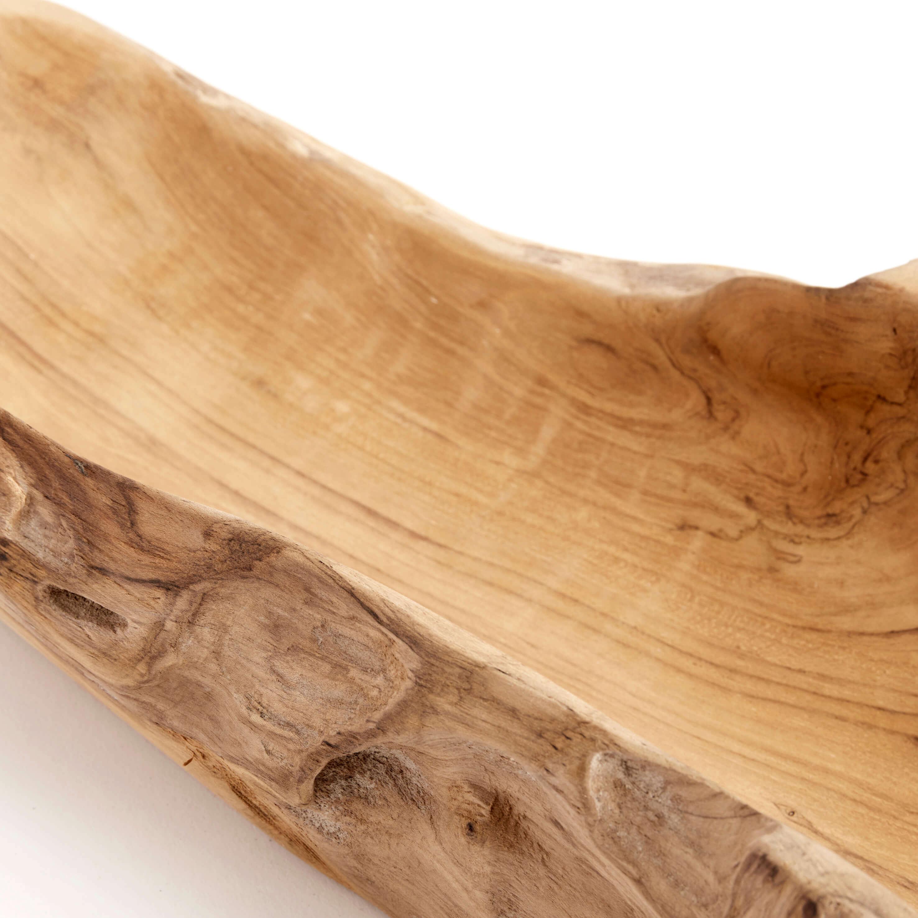 Skål Rustic Oval - Natur