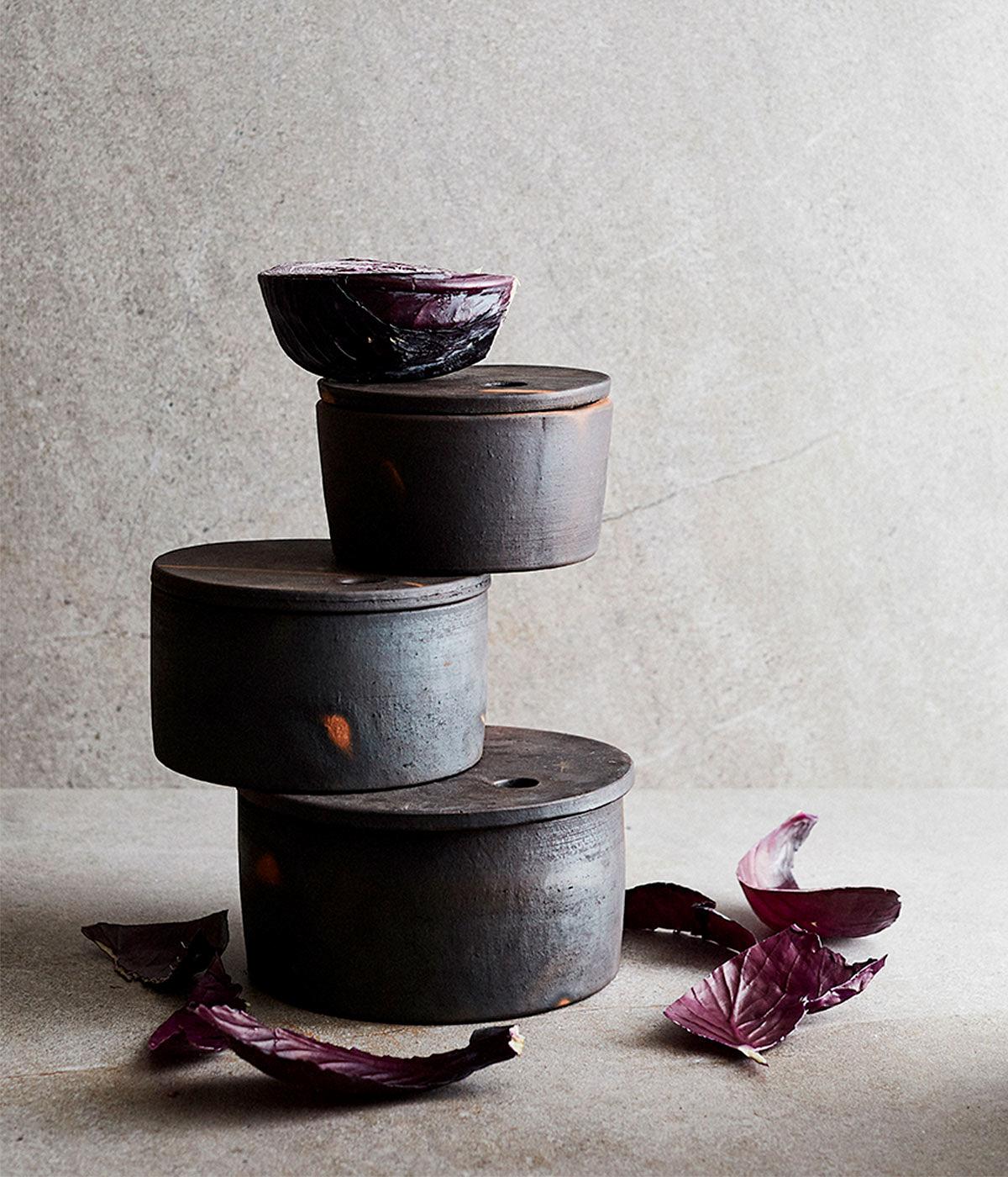 Serveringsskål Hazel L - Brun/Sort