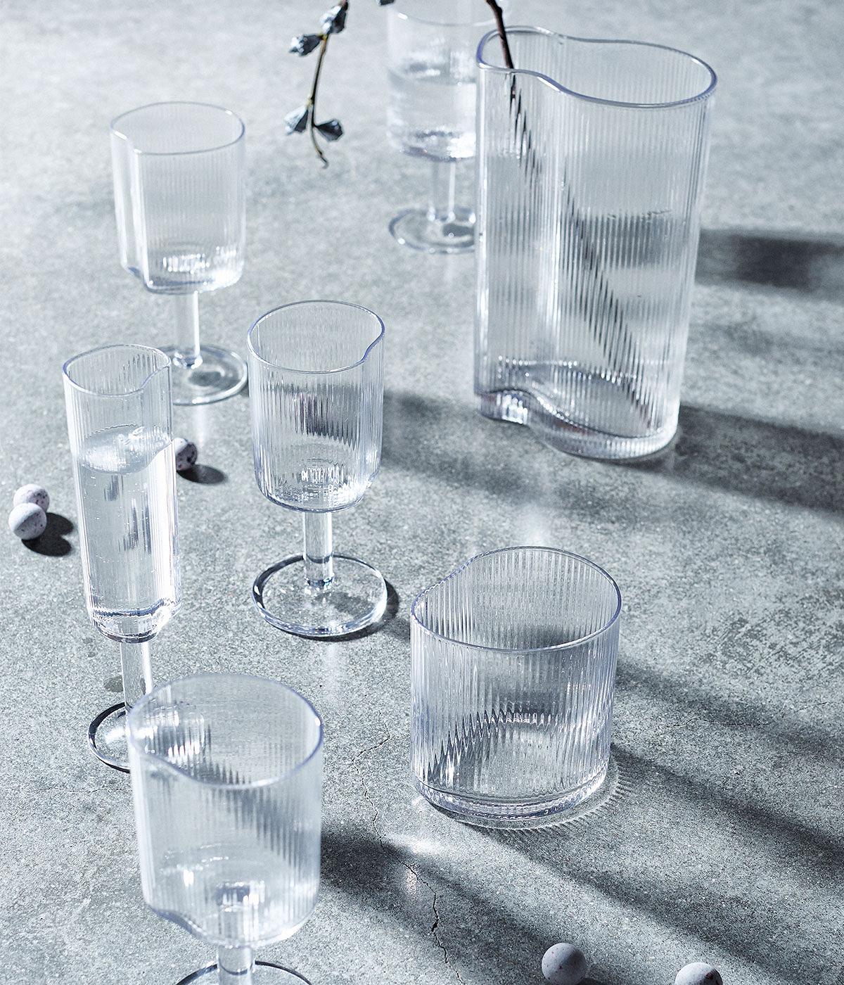 Hvidvinsglas Ripe - Klar