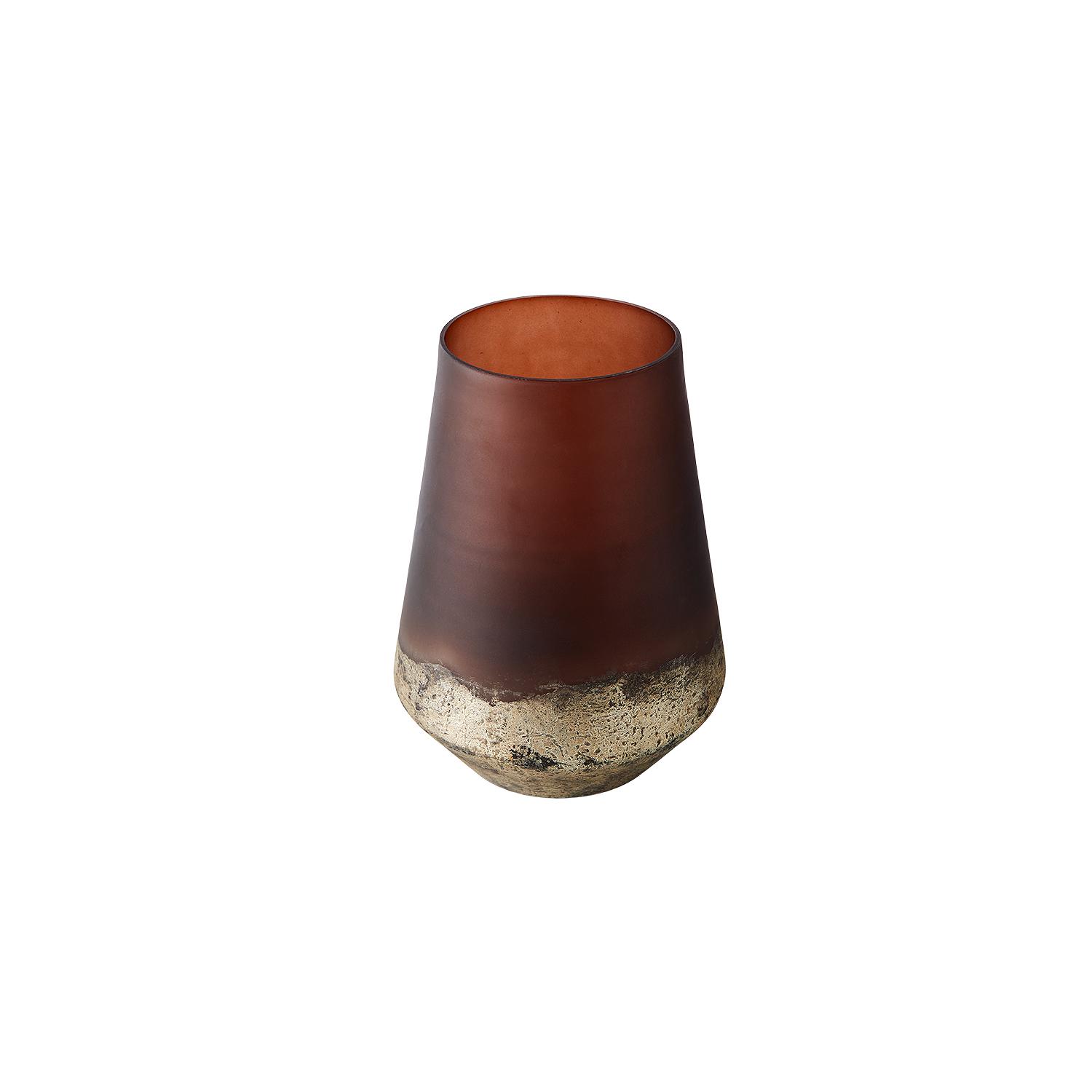 Vase Lana 26 - Brown/Gold