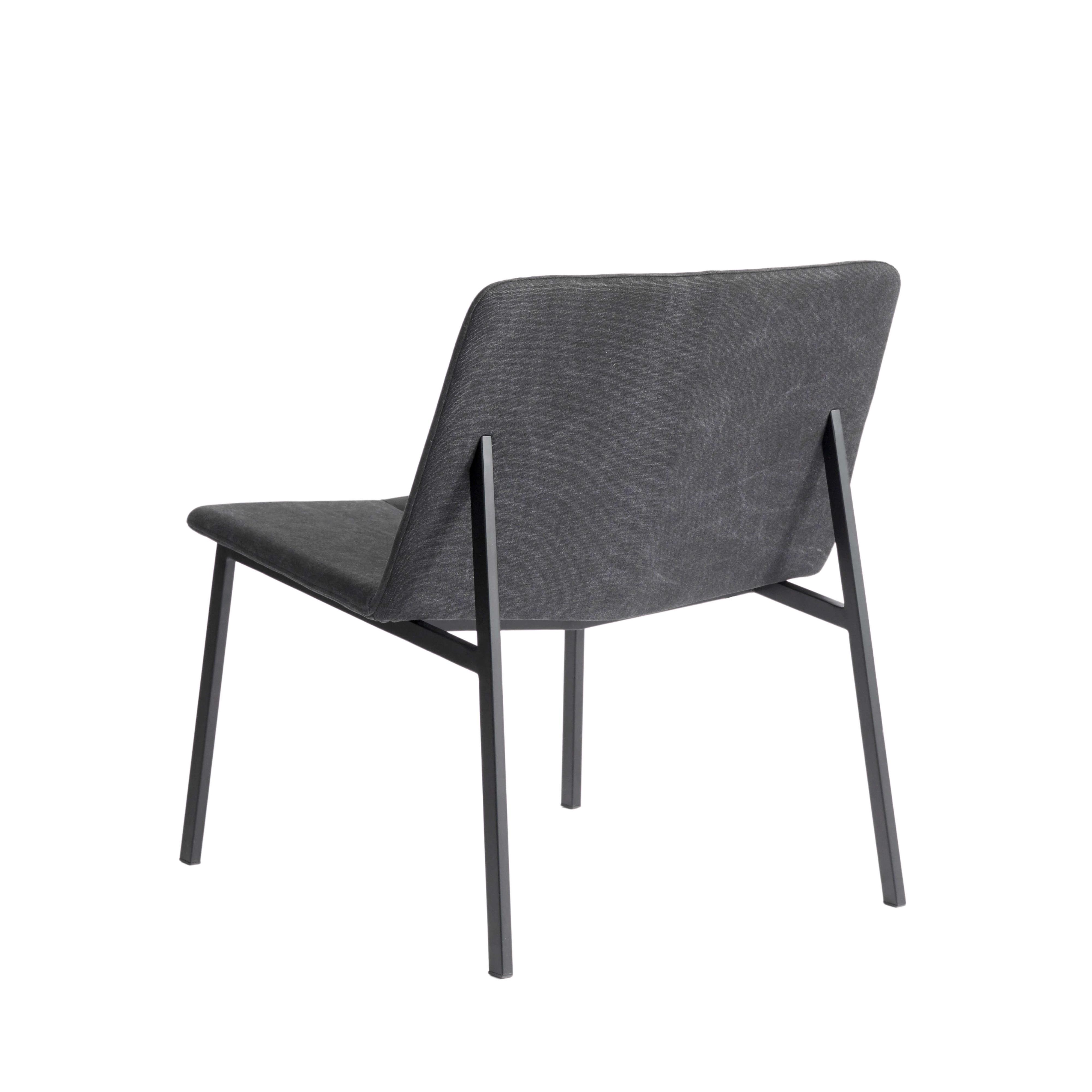 Loungestol Chamfer Anthracite - Antracit/Sort
