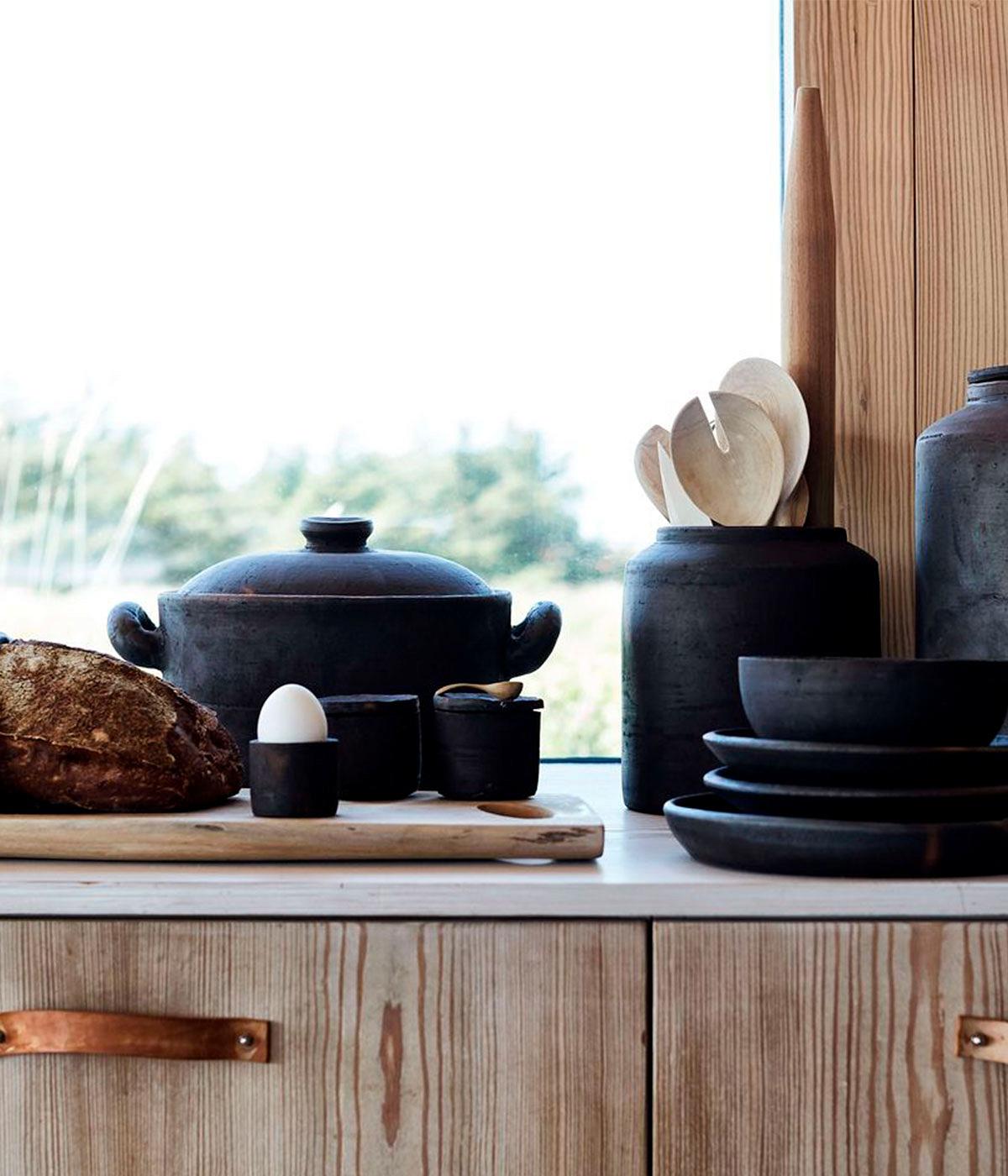 Egg cup Hazel - Brown/Black