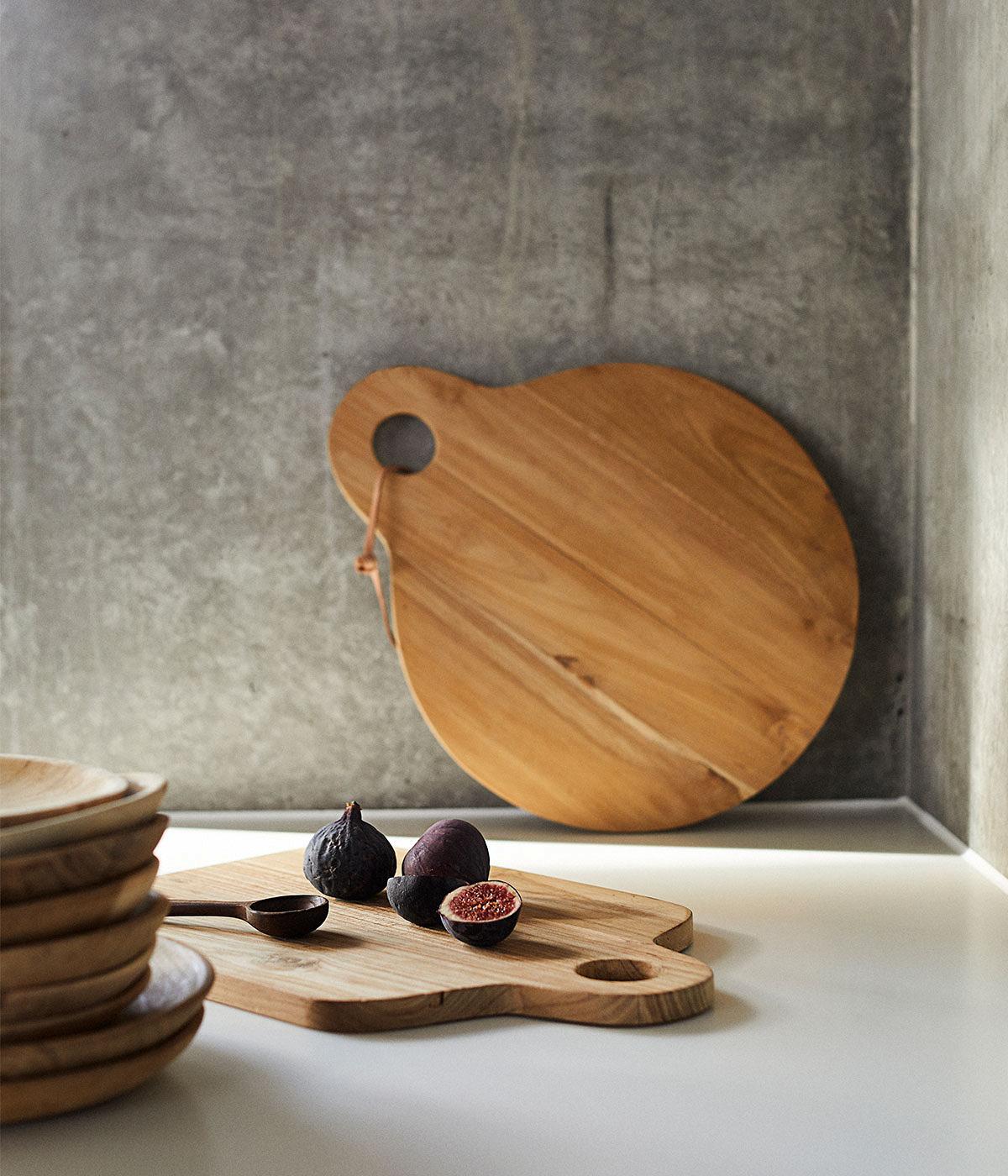 Cutting Board Round Base - Nature