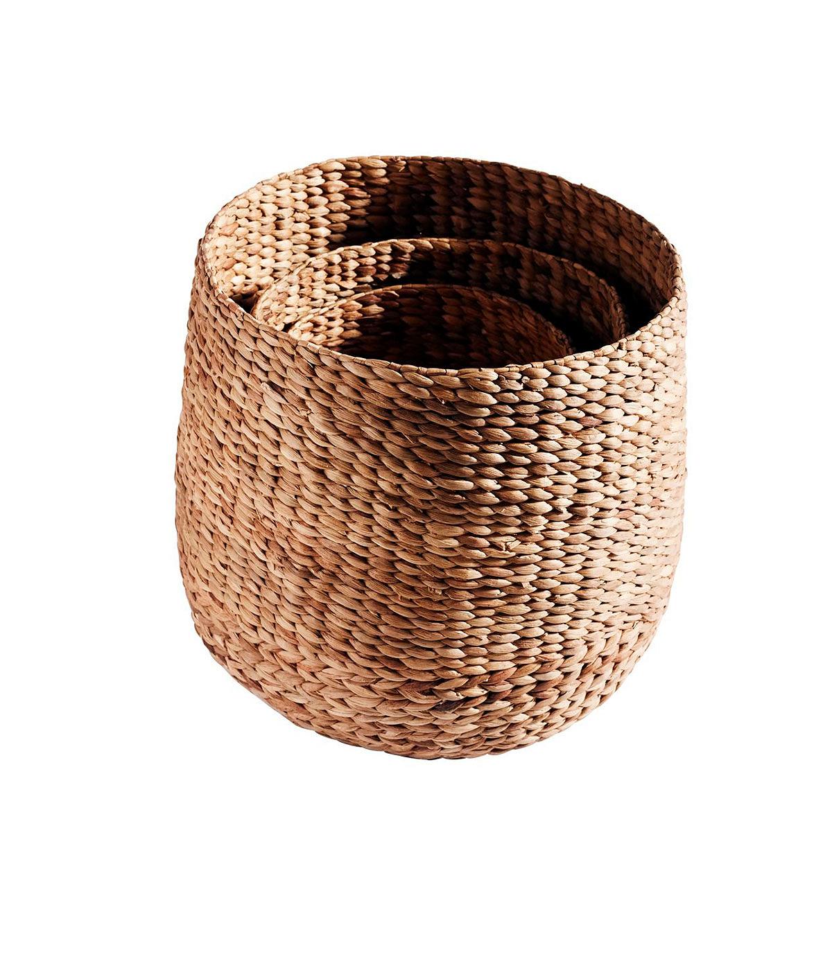 Basket Round (S+M+L) - Nature S/3 pcs. 