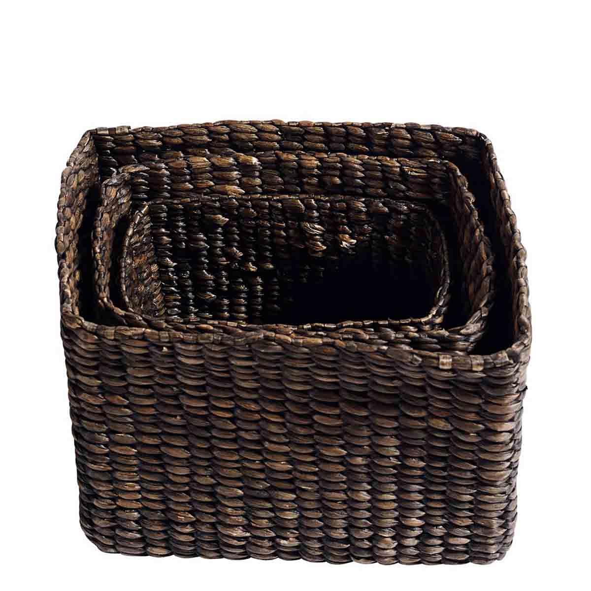 Basket Keep it all - Black  S/3 pcs.