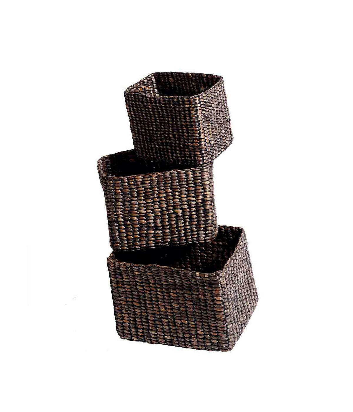 Basket Keep it all - Black  S/3 pcs.