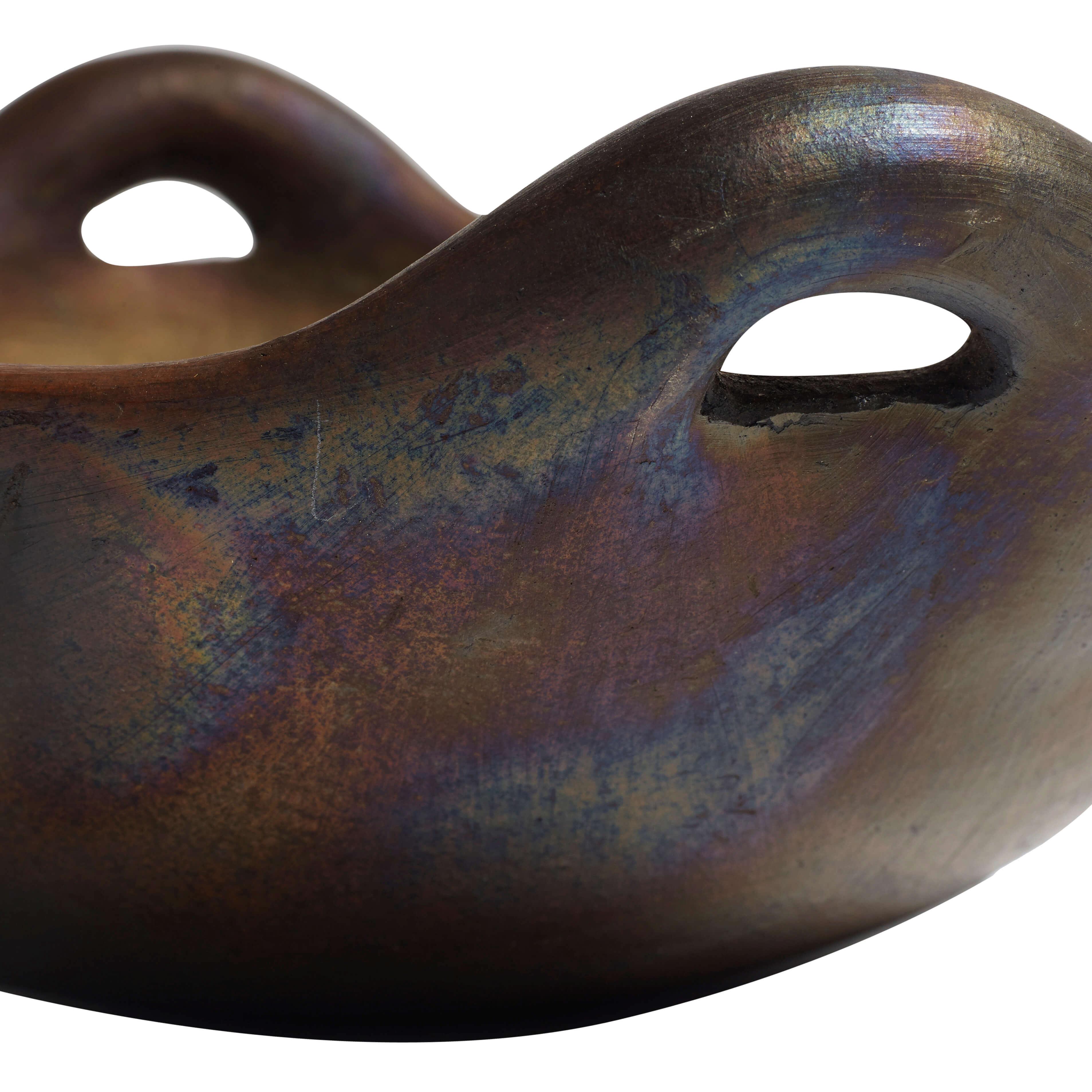 Bowl w. handles Hazel L - Brown/Black