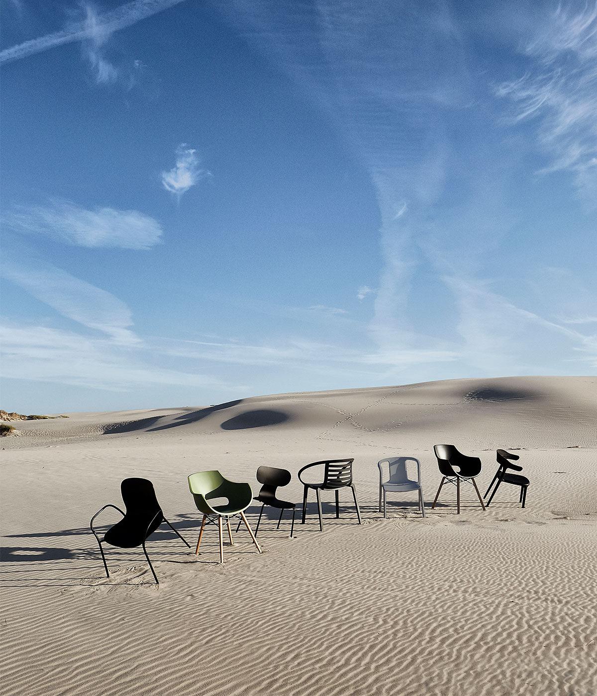 Dining chair Luna Stripe - Black