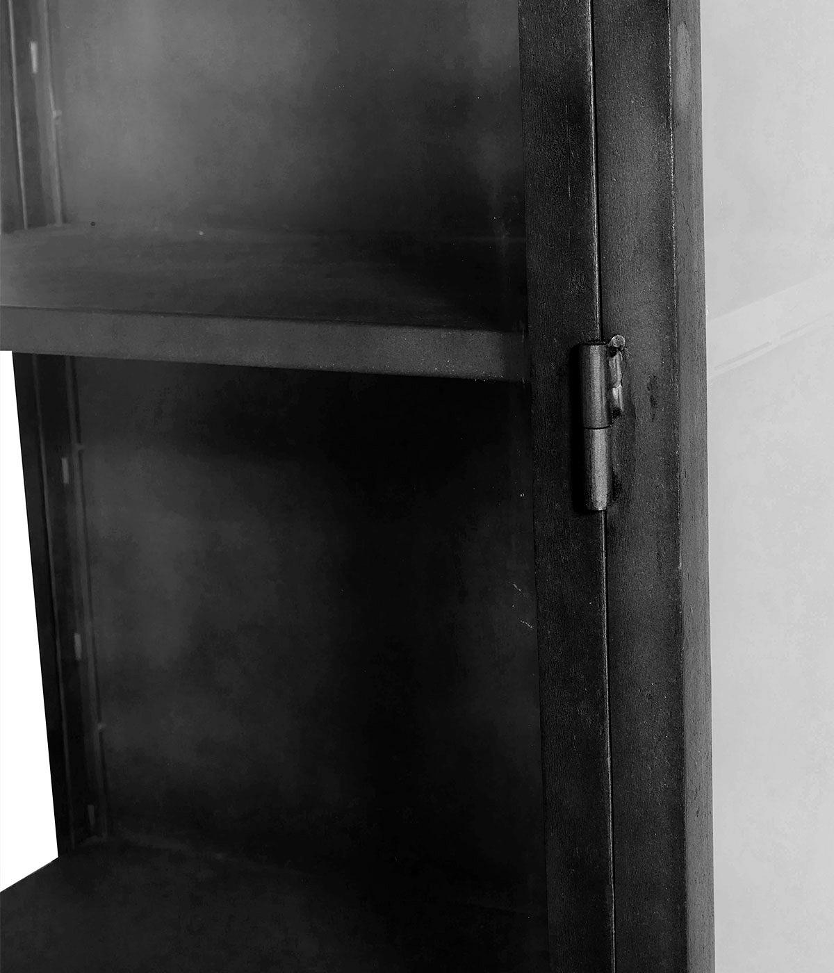 Glass Cabinet - 1 door New York - Black