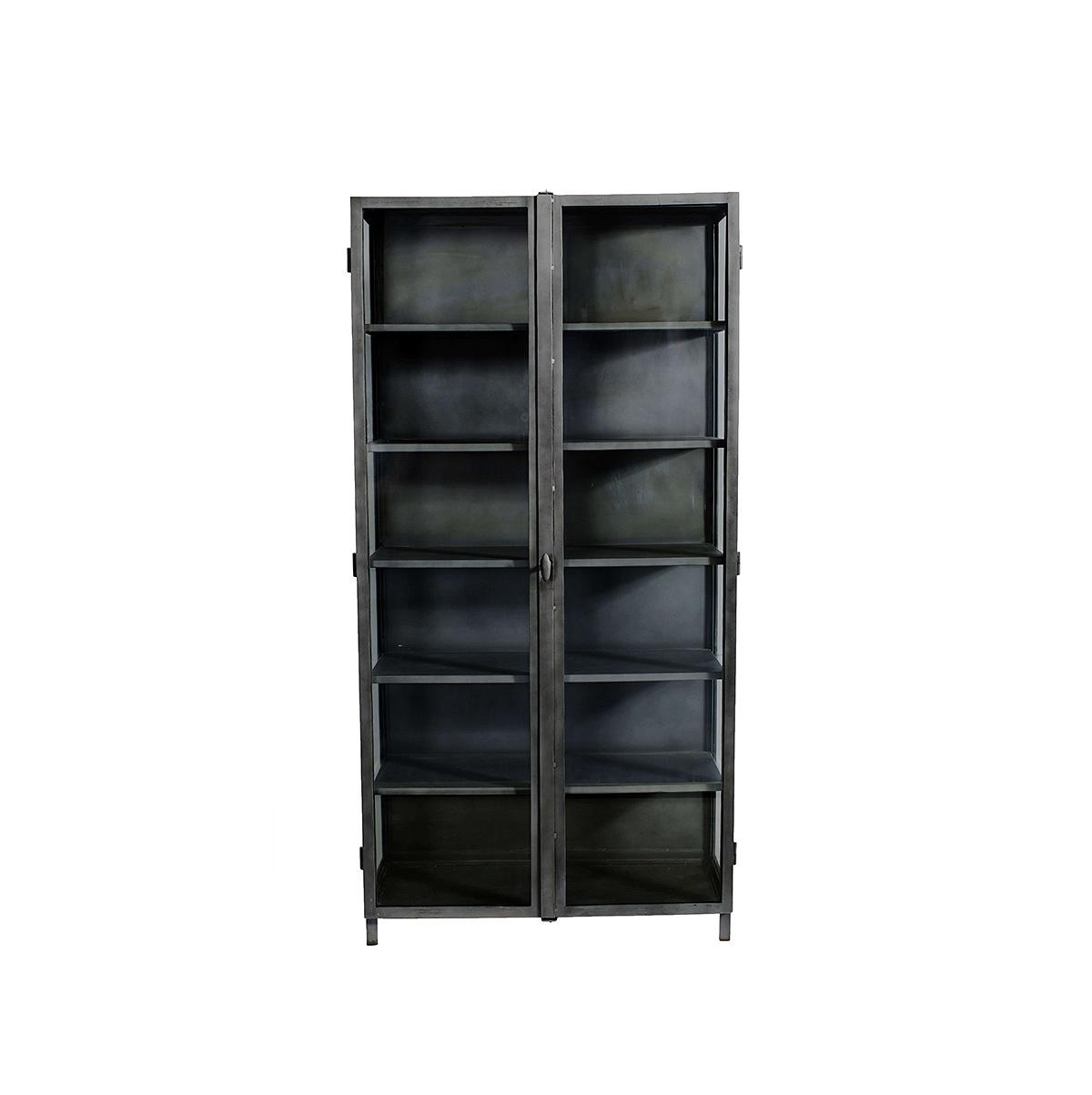 Glass Cabinet - 2 door New York - Black