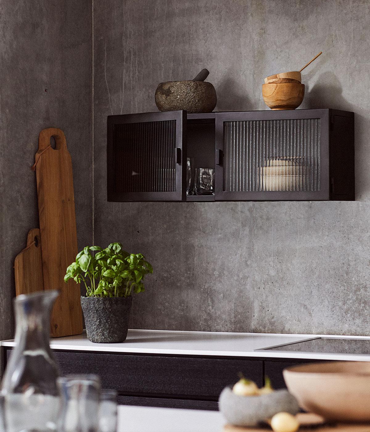 Wall Cabinet Dallas - Black