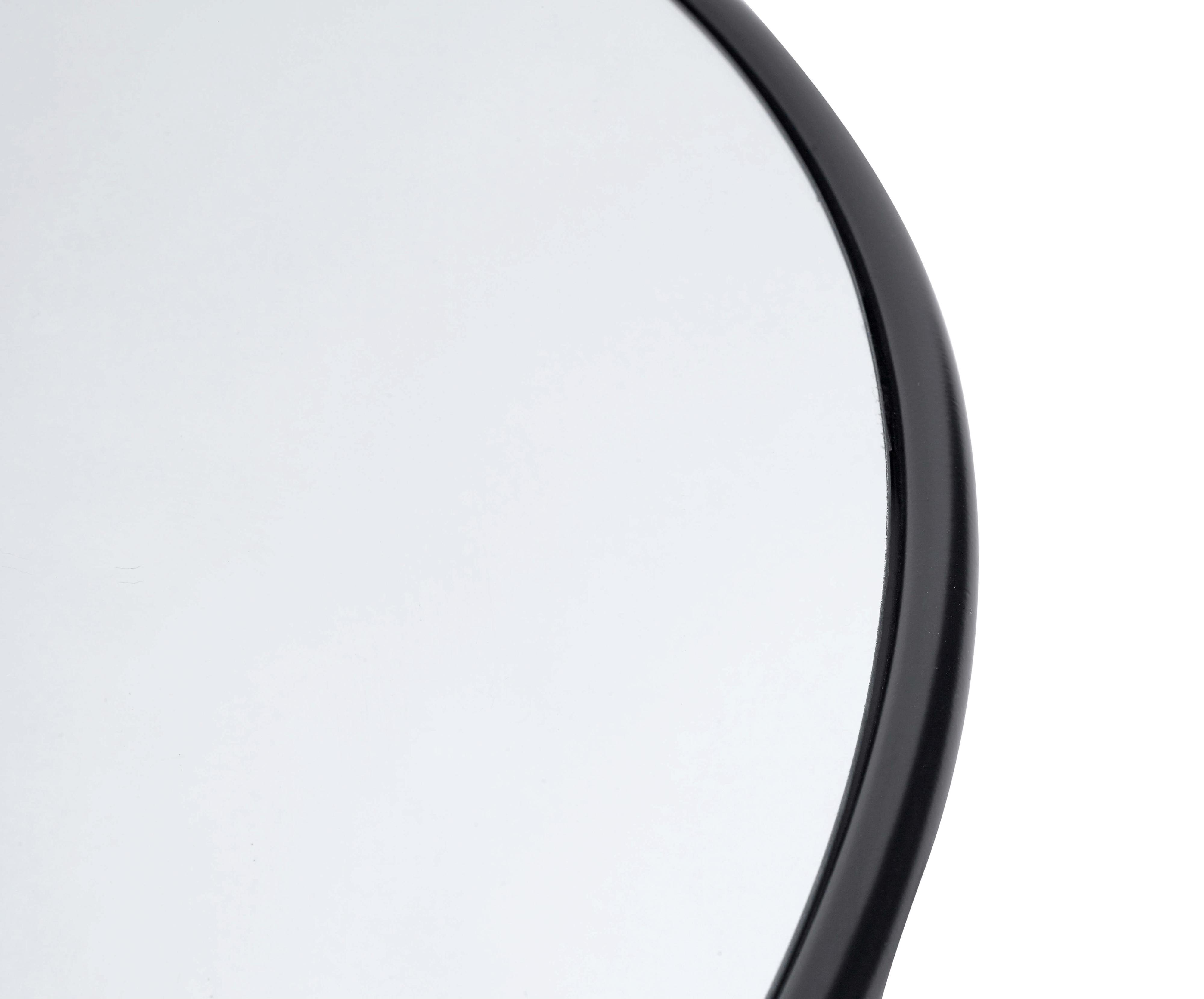 Wall mirror round Copenhagen L - Black