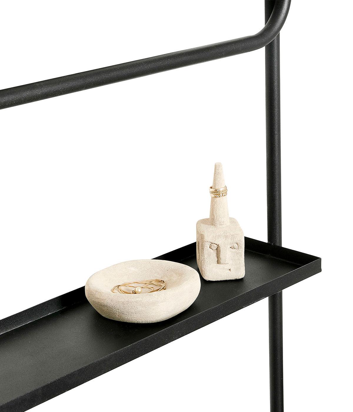 Mirror with shelf Copenhagen - Black