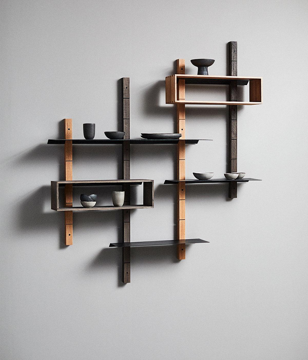 Shelf Oaks L - Black