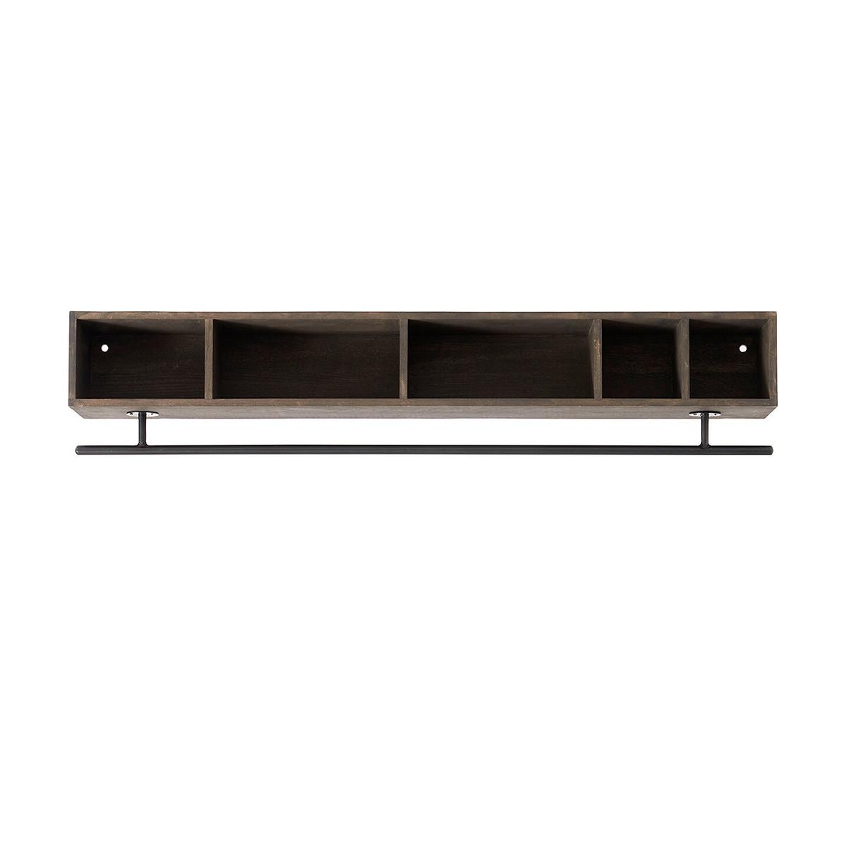 Multi shelf Chelsea L - Dark stained