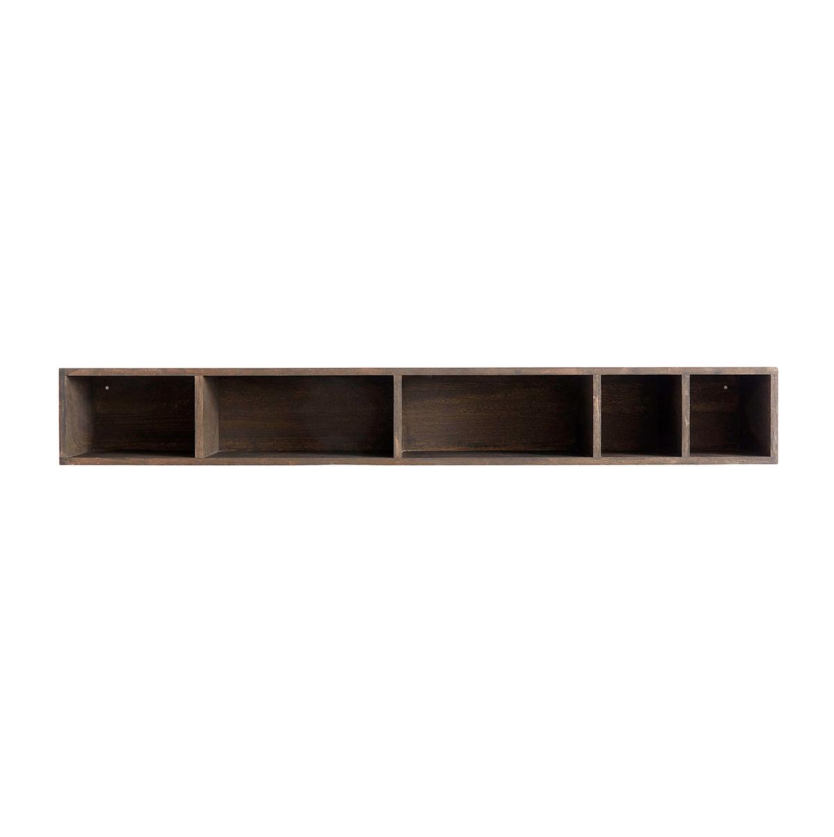 Multi shelf Chelsea L - Dark stained