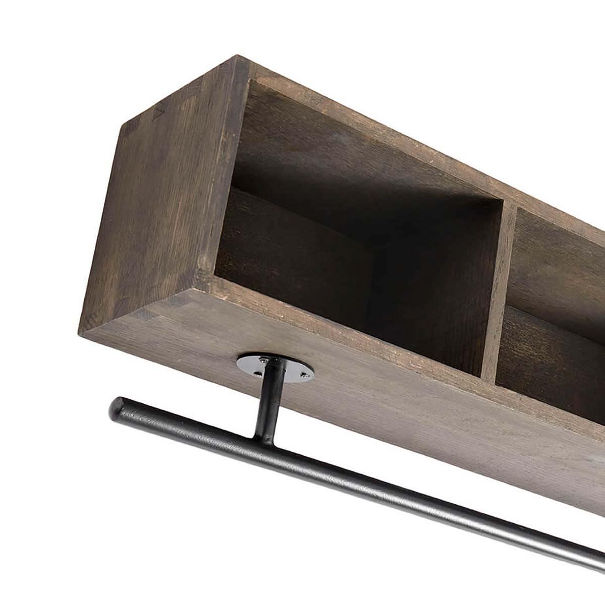 Multi shelf Chelsea L - Dark stained