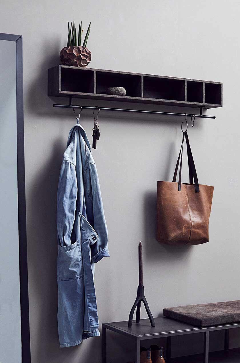 Multi shelf Chelsea L - Dark stained