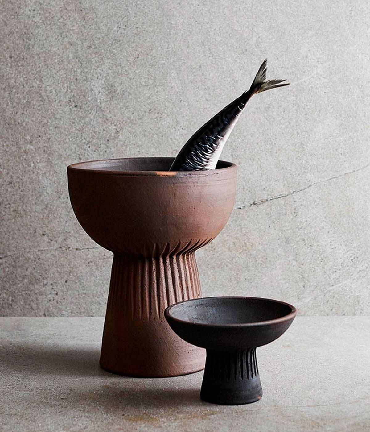 Bowl Fire L - Brown/Black