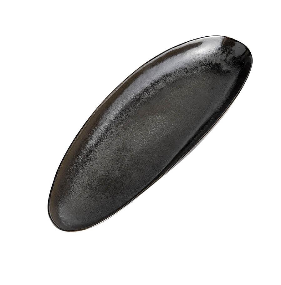 Long oval tray Mame - Coffee