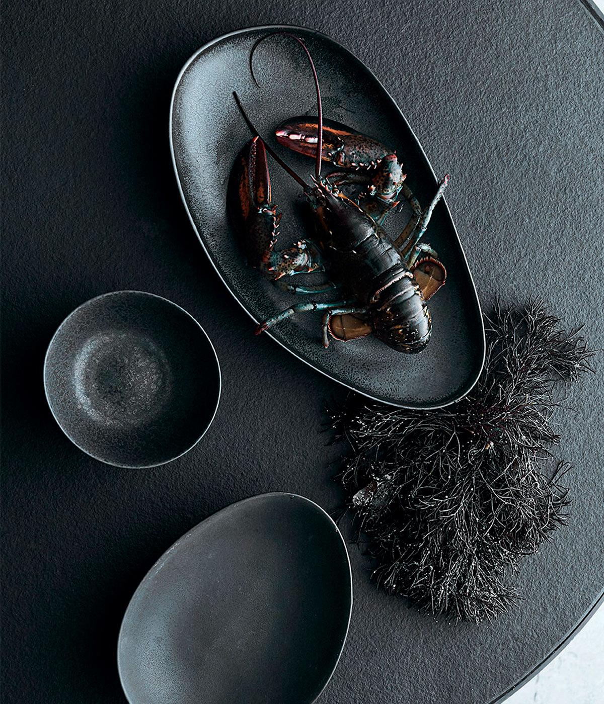 Oval tray Mame M - Coffee