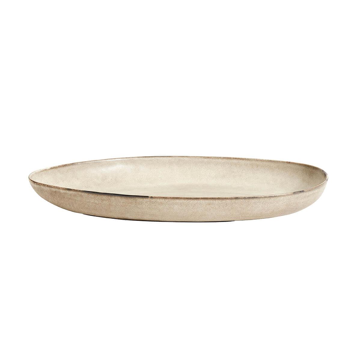 Oval tray Mame L - Oyster
