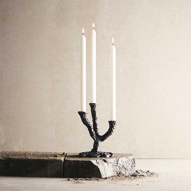 Candle holder Ava - Antique Dark Grey