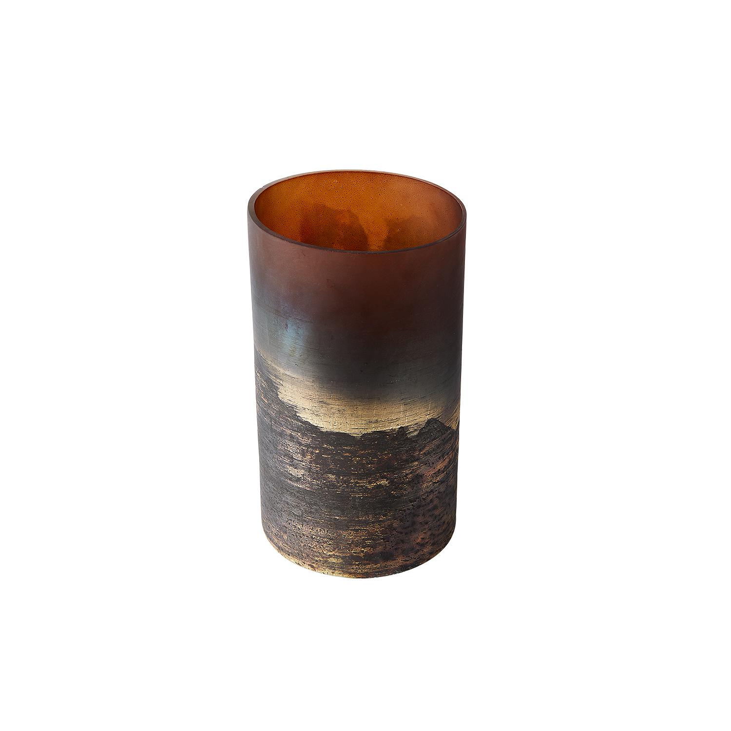 Vase Lana 25 - Brown/Gold