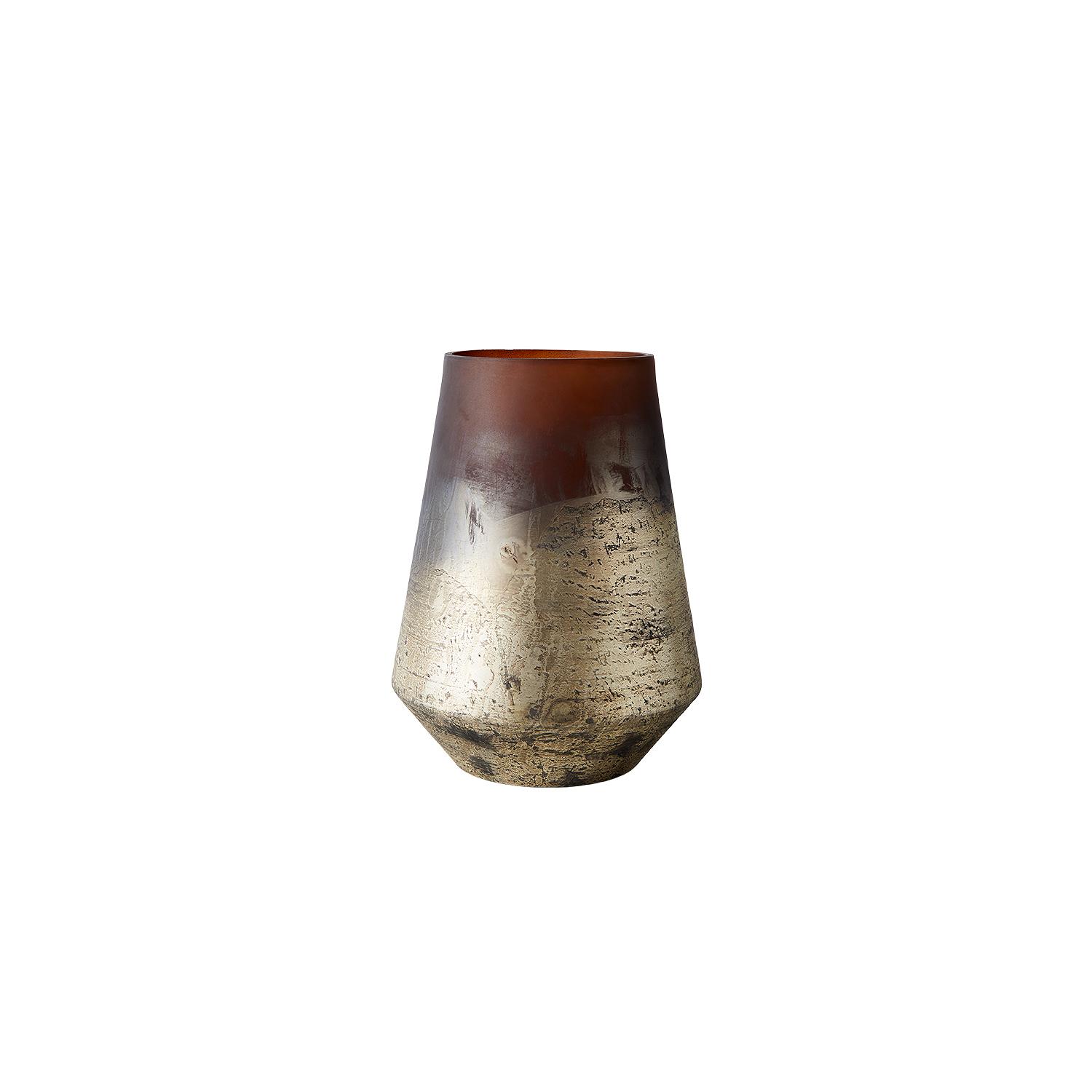Vase Lana 26 - Brown/Gold