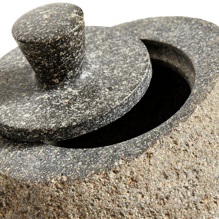 Jar w. lid Valley S - Grey/Nature