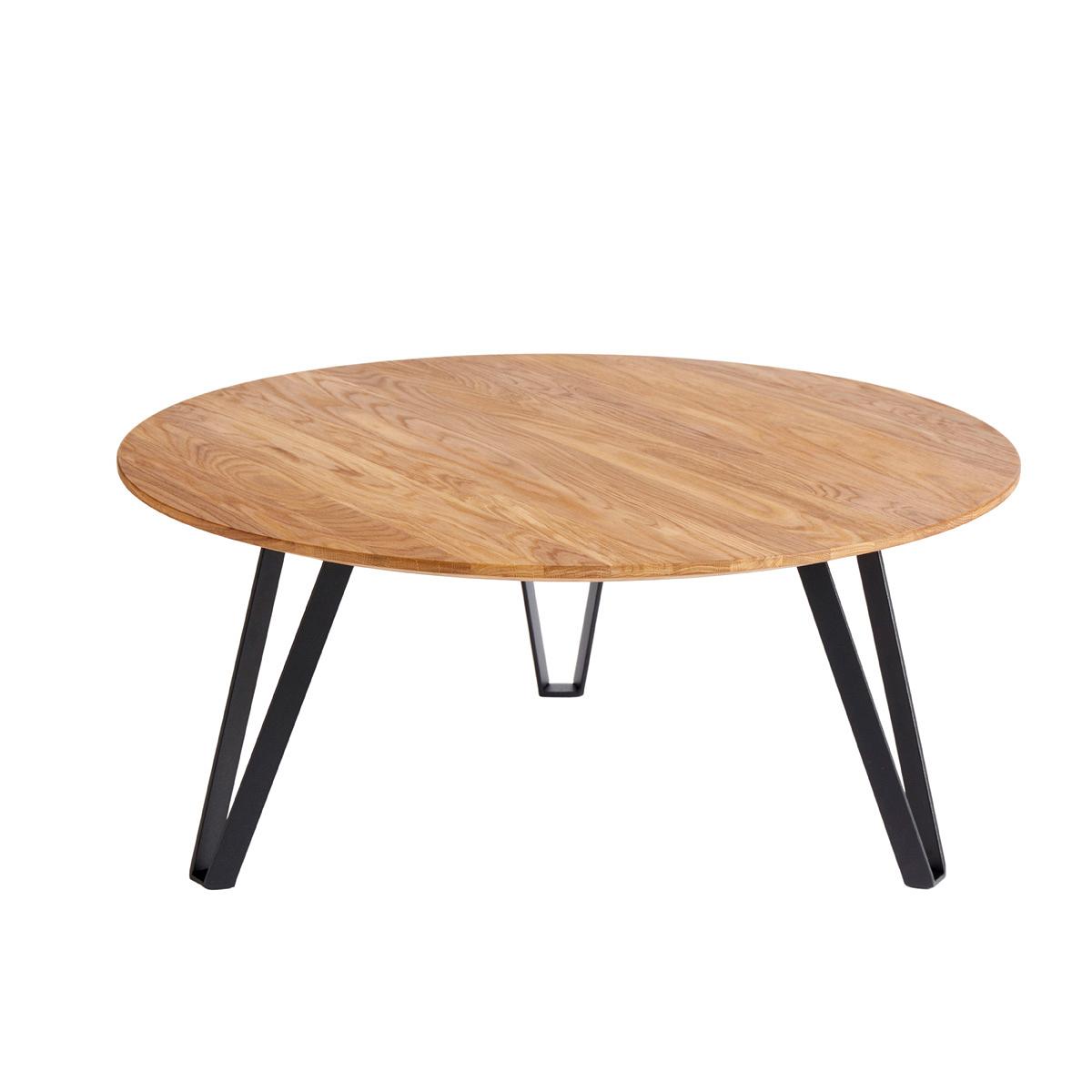 Coffee table Space Natural Ø90 - Natural oil