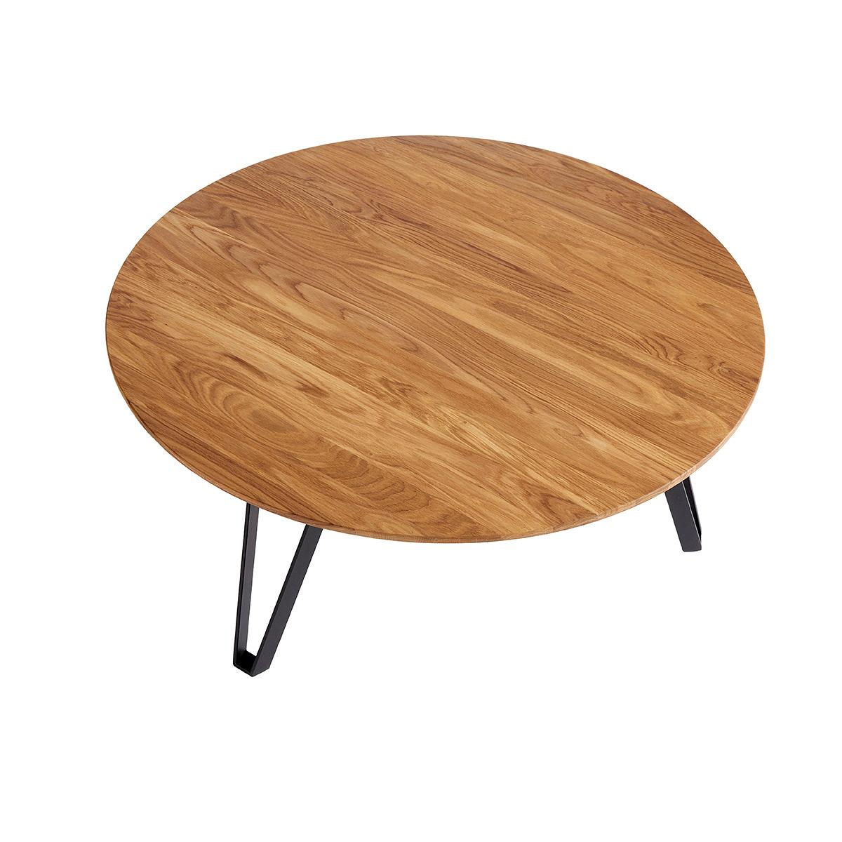 Coffee table Space Natural Ø90 - Natural oil