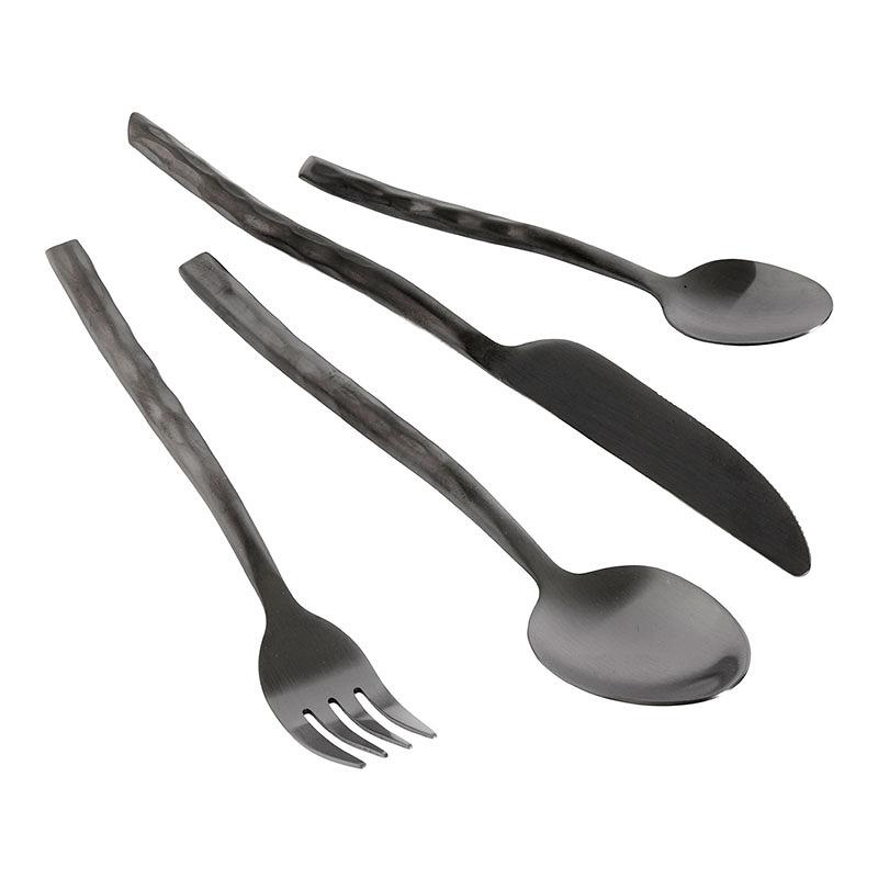 Cutlery Uta - Silk Matt Black - 16 pcs.