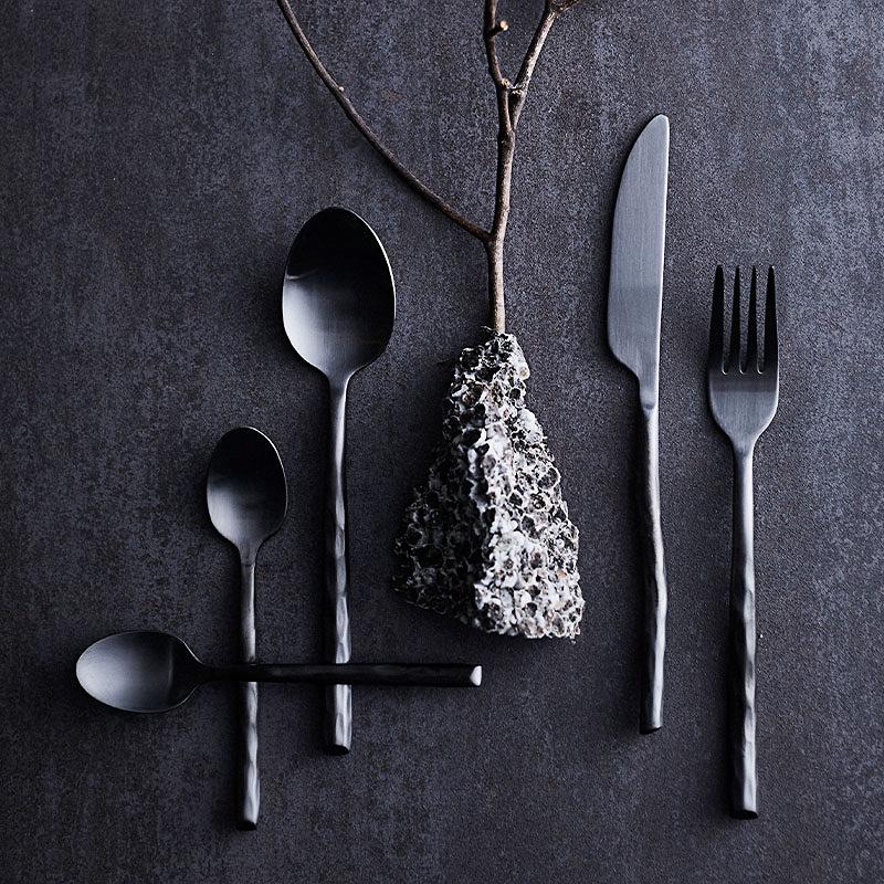 Cutlery Uta - Silk Matt Black - 16 pcs.