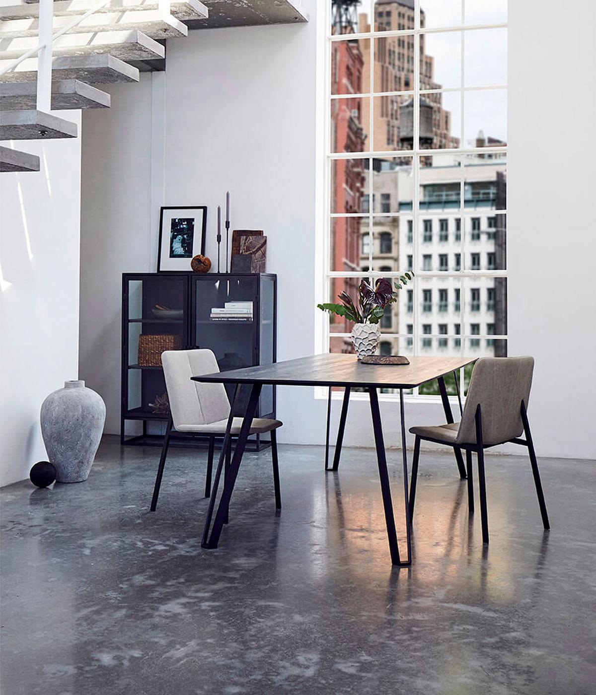 Dining chair Chamfer - Desert/Black