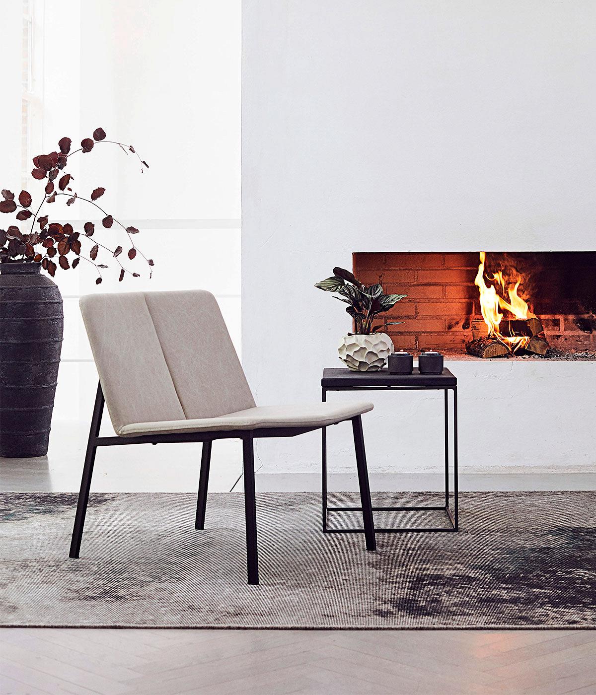 Lounge chair Chamfer - Desert/Black