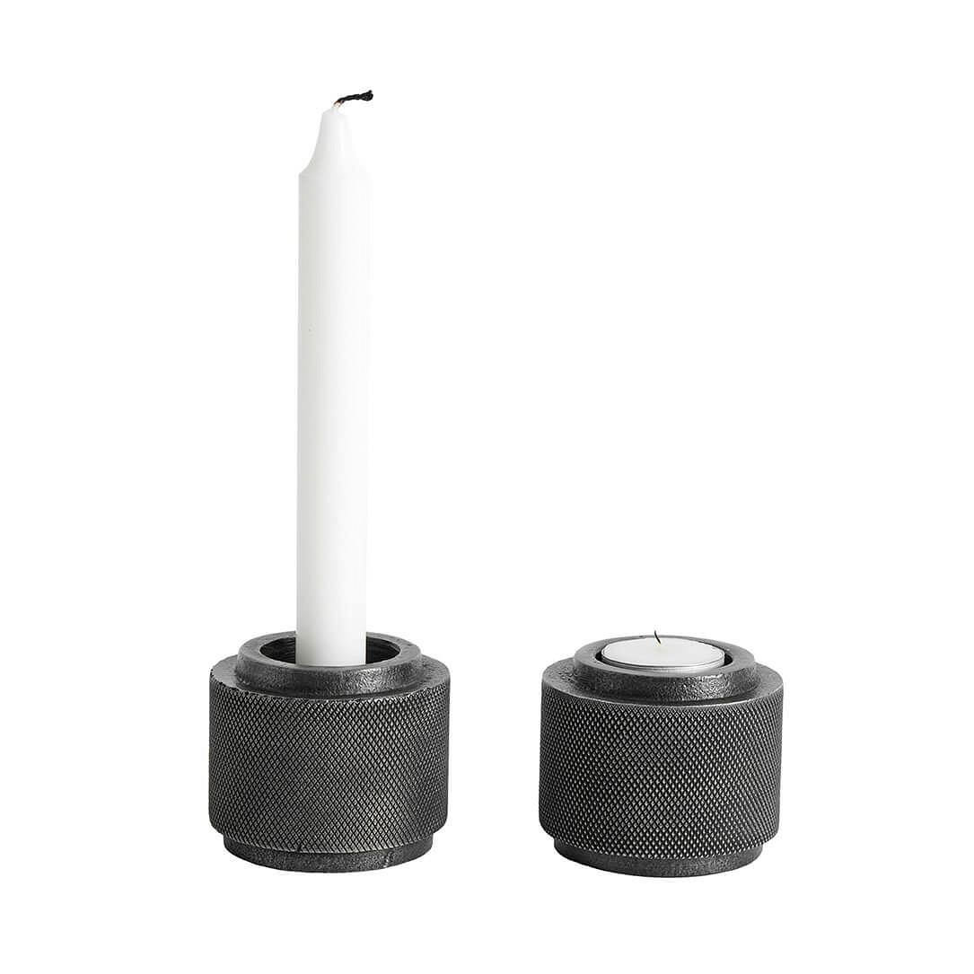 Tealight holder Moment - Grey