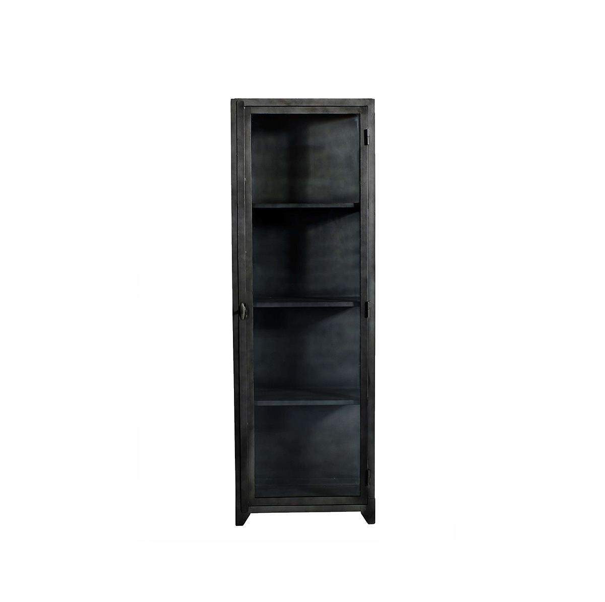 Glass Cabinet - 1 door New York - Black