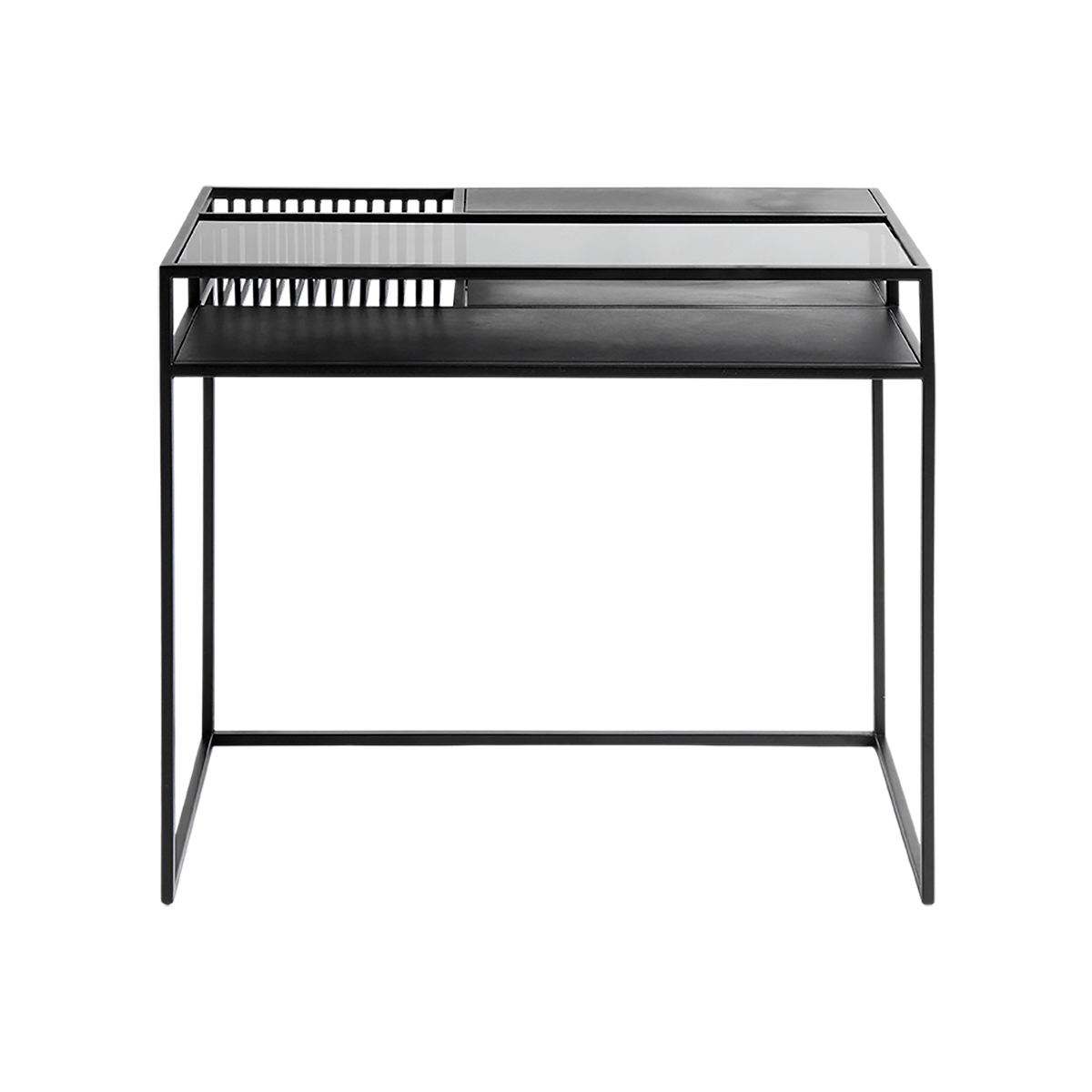 Desk Denver - Black w/black glass