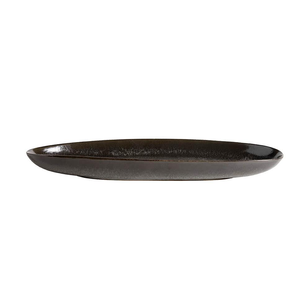 Long oval tray Mame - Coffee