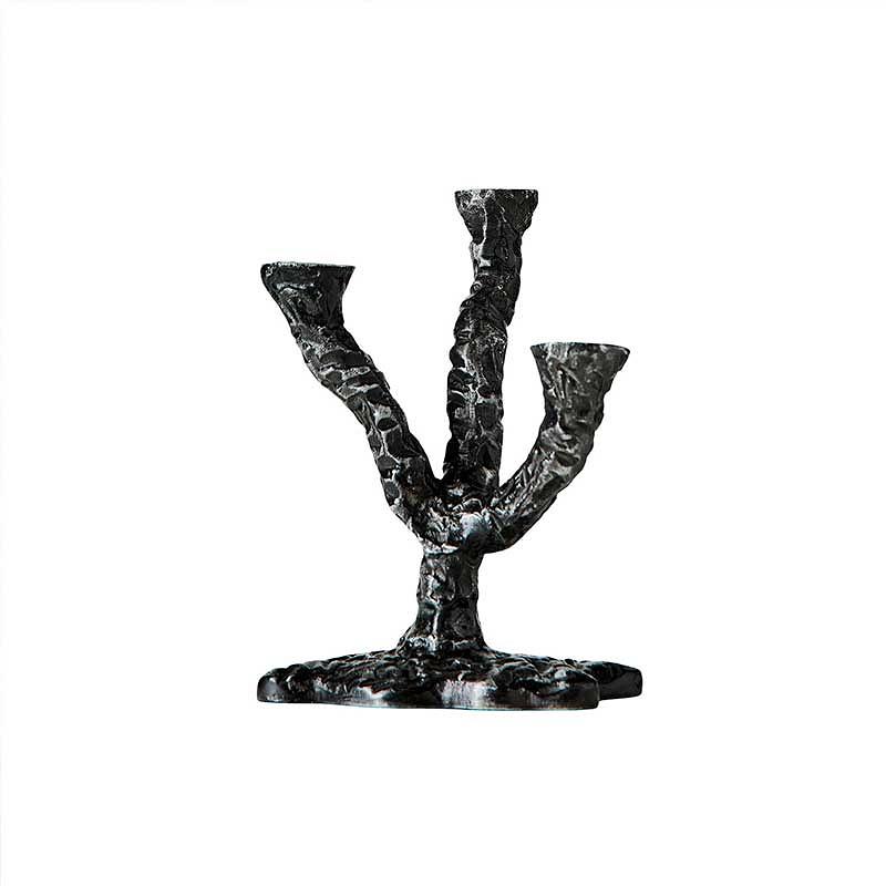 Candle holder Ava - Antique Dark Grey