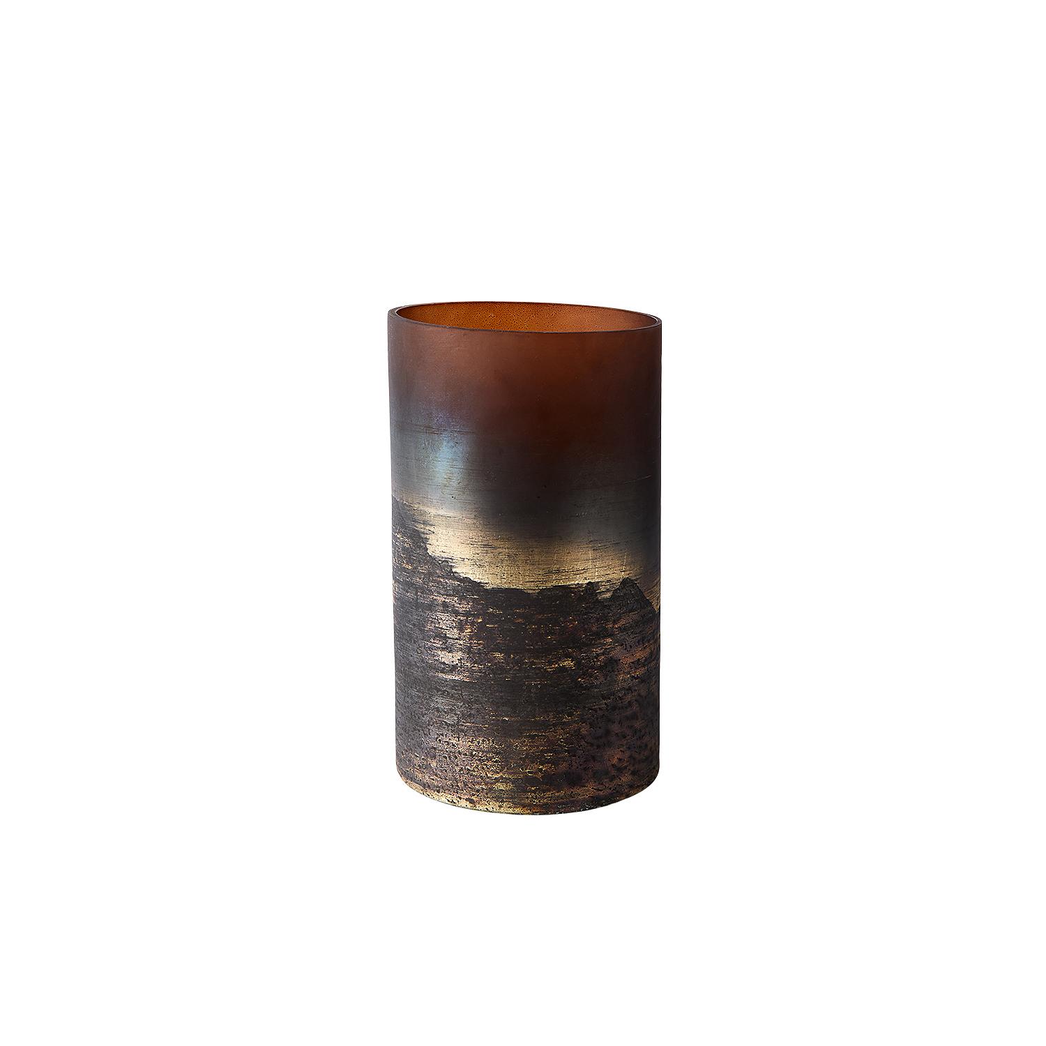 Vase Lana 25 - Brown/Gold
